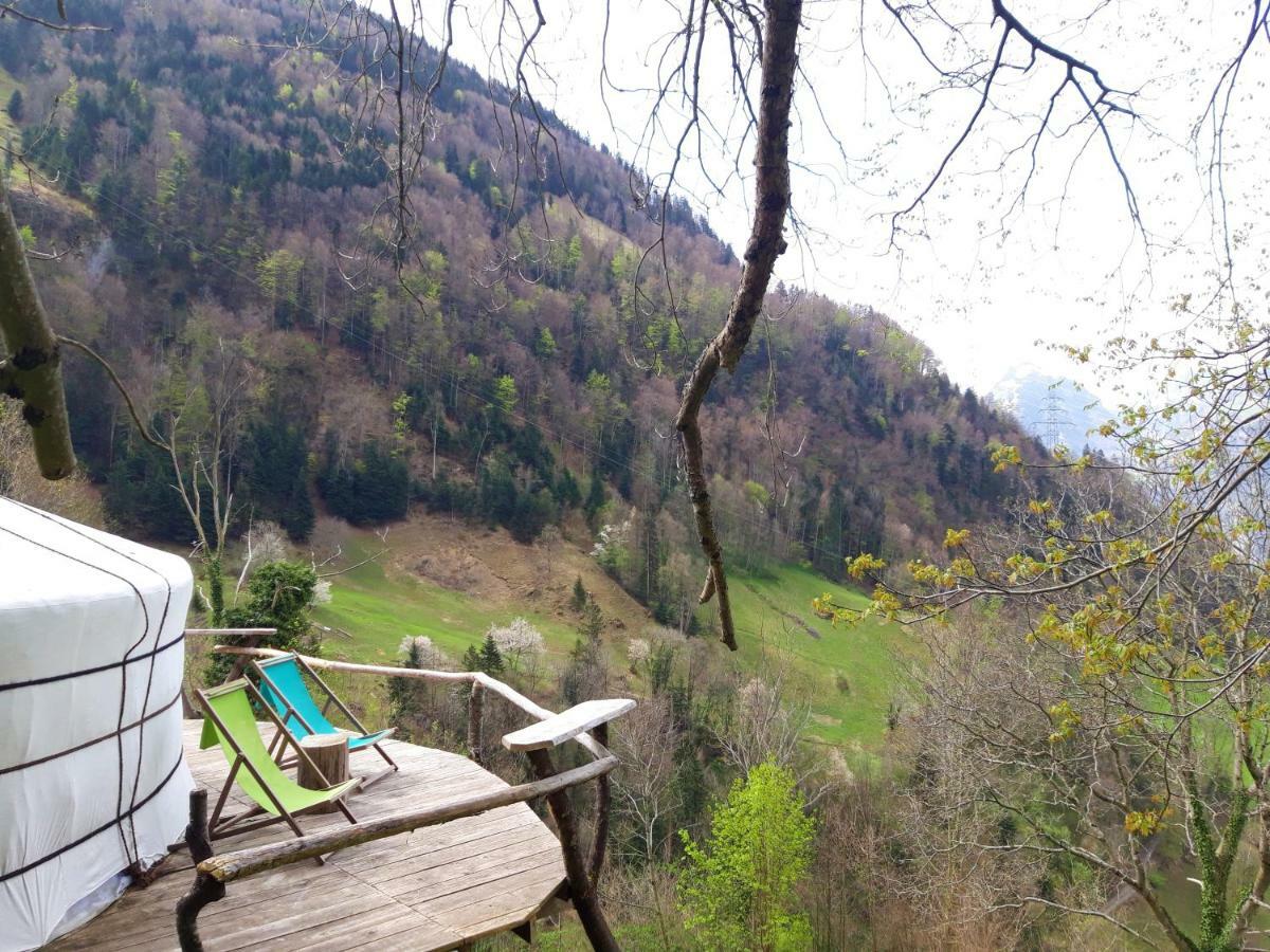Panorama Jurte Ueber Dem Uri-See A Sisikon Buitenkant foto